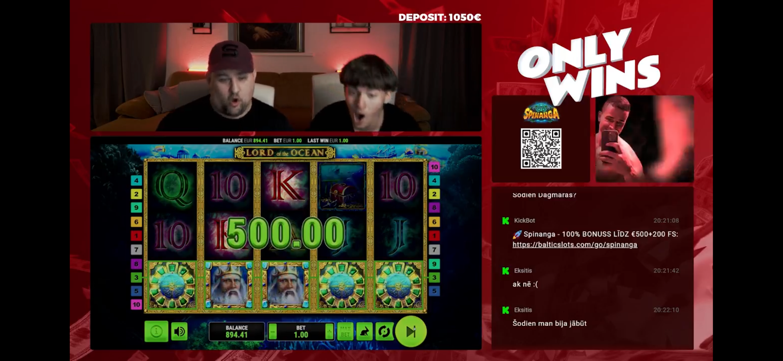 Spinanga casino strīms Baltic Slots